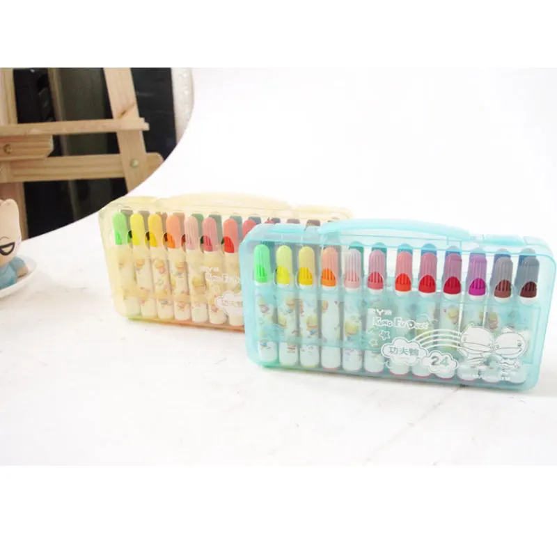 Канцелярские товары 24 цвета акварельные ручки Рисование комиксов каллиграфия