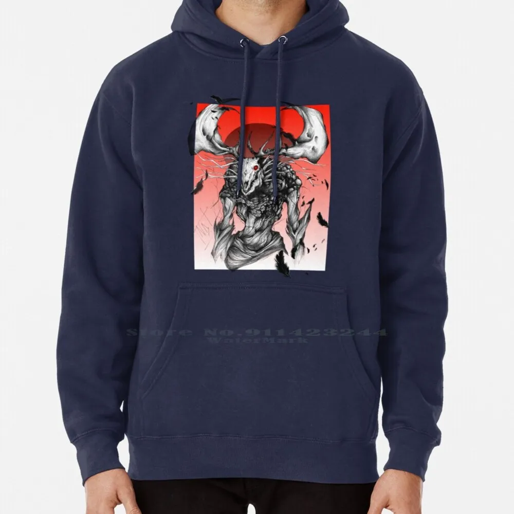 

Толстовка с капюшоном Leshen Fanart от Mhmnart (из 3), свитер 6xl, хлопок Tw3, древняя лесная, Вендиго, скандинавские мифологические Монстры Mhmnart