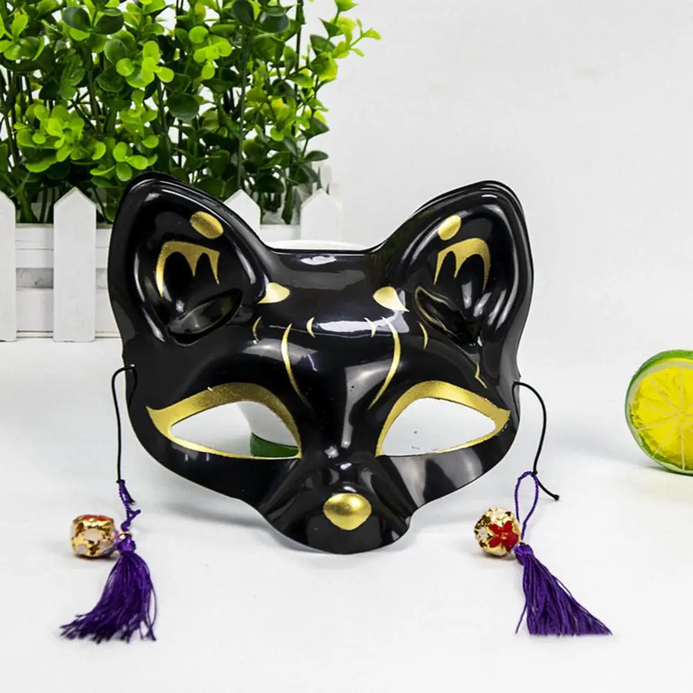 Маска для Хэллоуина японская маска с ручной росписью полулицевая из ПВХ