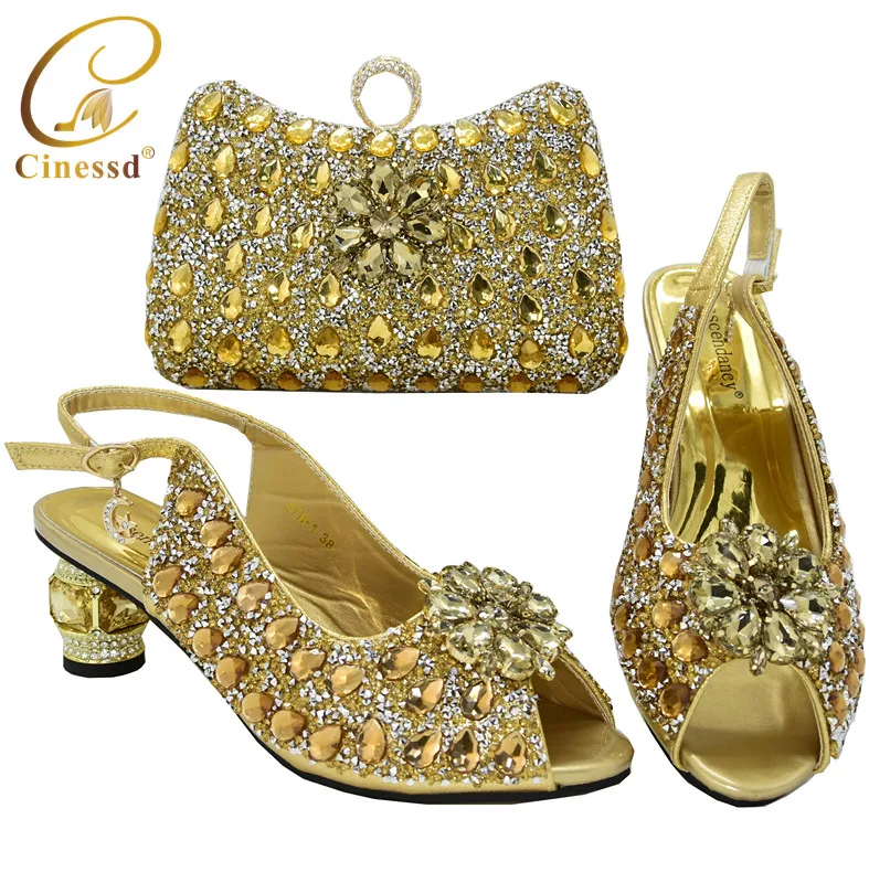 Новейший комплект из обуви и сумки высокого качества Комплекты в африканском