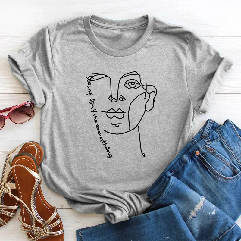 Seing Is Not The Everythings графическая футболка абстрактная забавная линия нарисованные