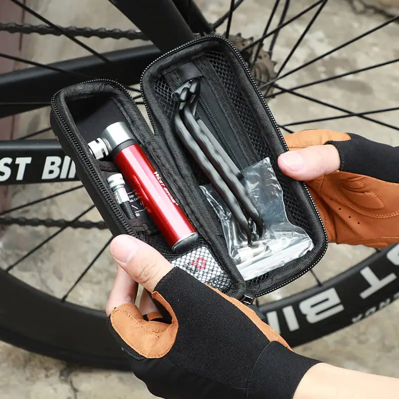 

WEST BIKING Bicycle Repair Tool Kit Bike Pump Tire Tyre Lever Cycling Repair Tools Kits Set Portable Bottle Bag Tire Repair Tool