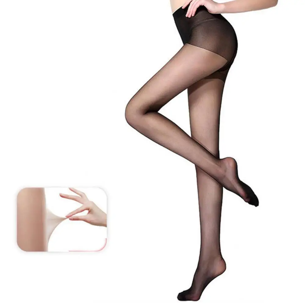 

Summer Super Elastic Long Stockings Thin Women Footed Tights Shaping Pantyhose