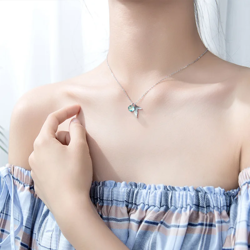 Женское кольцо с пузырьками труста из стерлингового серебра 925 пробы синими