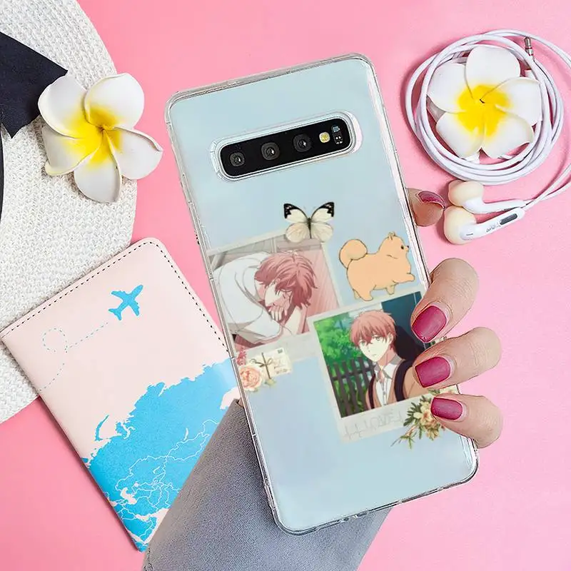 

Anime cartoon giving Yai clarity Phone Case Transparent for samsung A 21s 50 71 S 8 9 20 20fe note 10 20 ultra plus