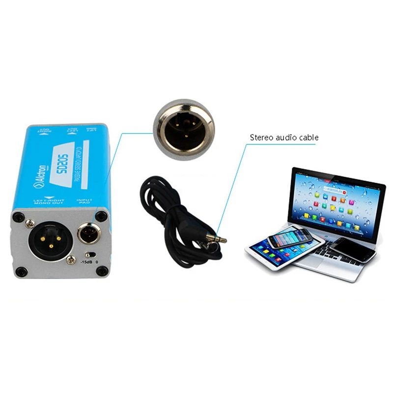 

Alctron SD205 Passive Direct Box with DI2600N Active DI Box DI Effector