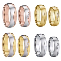ladies and mens proposal love marriage alliances wedding band couple rings set for men and women stainless steel ring marriage