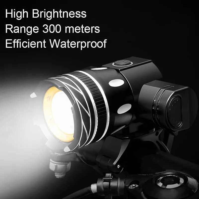 Комплект светодиодсветильник велосипедсветильник фонарей T6 зарядка от Usb