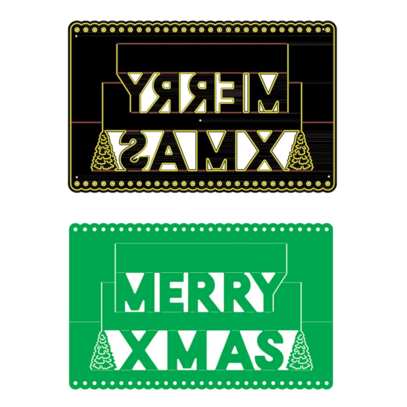 

metal cutting dies die cut MERRY XMAS decoration diy Scrapbook paper craft knife mould blade punch stencils dies