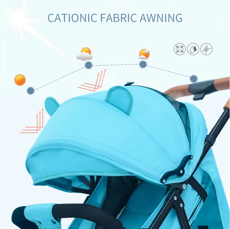 

2020 Baby stroller super light foldable baby stroller can sit on the easy lying baby umbrella car BB trolley on the plane