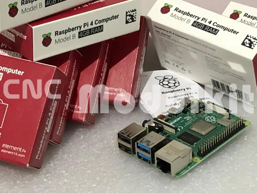 Оригинальная материнская плата Raspberry Pi 4B Broadcom 4G 1 4 ггц 512 мб демопрограммирование