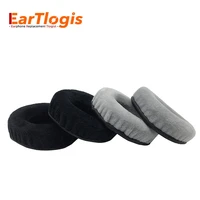 eartlogis velvet replacement ear pads for akg n60nc n 60nc headset parts earmuff cover cushion cups pillow