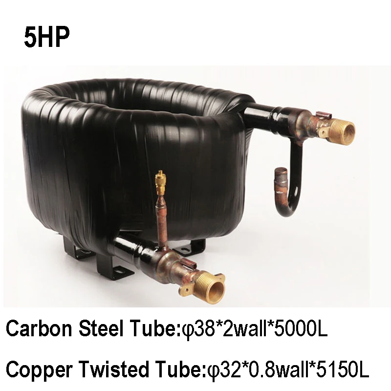 Коаксиальный теплообменник 5HP тепловой насос водонагреватель конденсаторные
