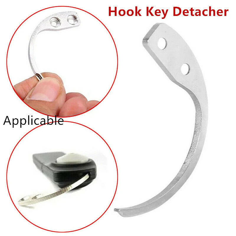 1 шт. из нержавеющей стали Противоугонная бирка крюк контактный нож ключ для