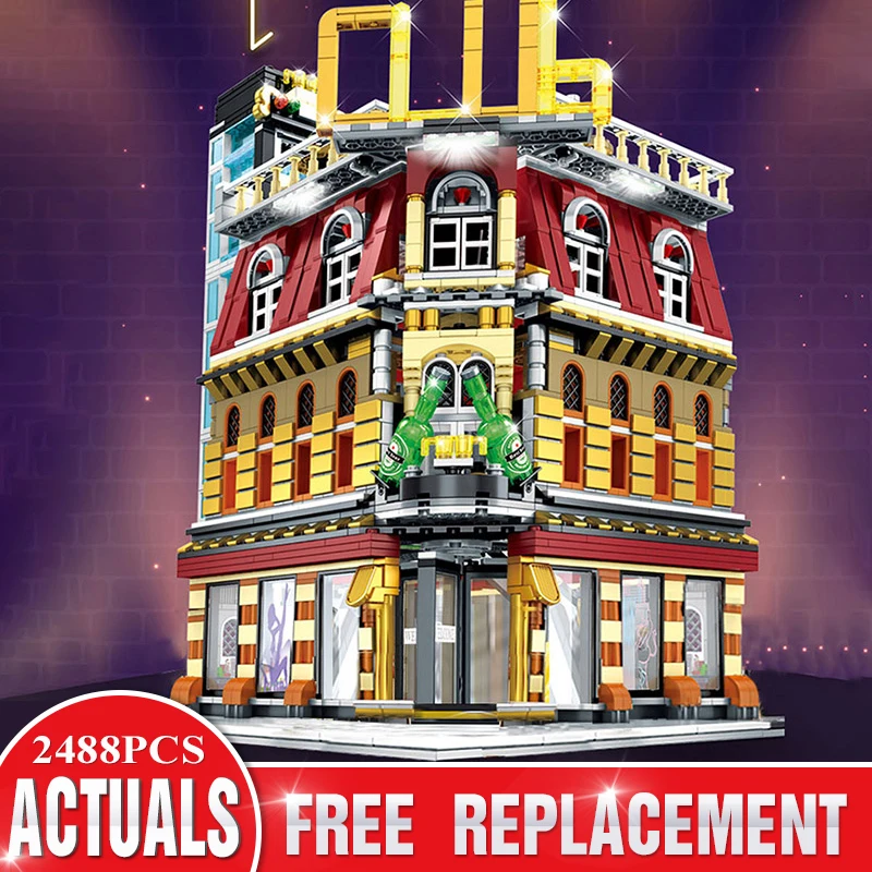 Креативный SD6991 MOC 15002 уличный ночной клуб 5 в 1 комплект с USB светильник кой