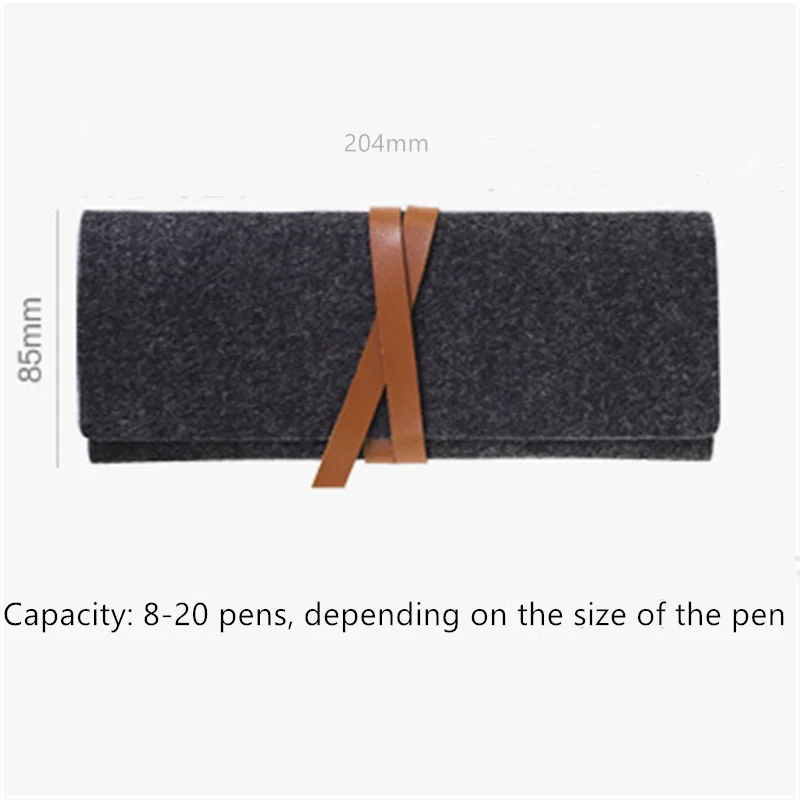 Портативный рулон школьный Карандаш Чехол войлочную ткань ручка сумка для