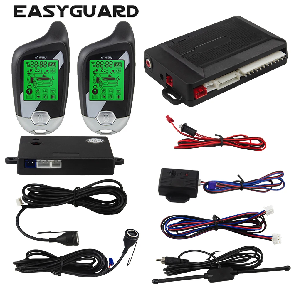 

EASYGUARD 2 способ сигнализации ультразвуковой датчик shocksensor вибрации предупреждающий сигнал пейджер аварийная система жидкокристаллический д...