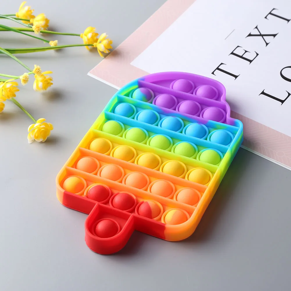 Juguetes de burbujas con forma de Animal para ni&ntilde;os, juguetes de silicona reutilizables para apretar, antiestr&eacute;s-5