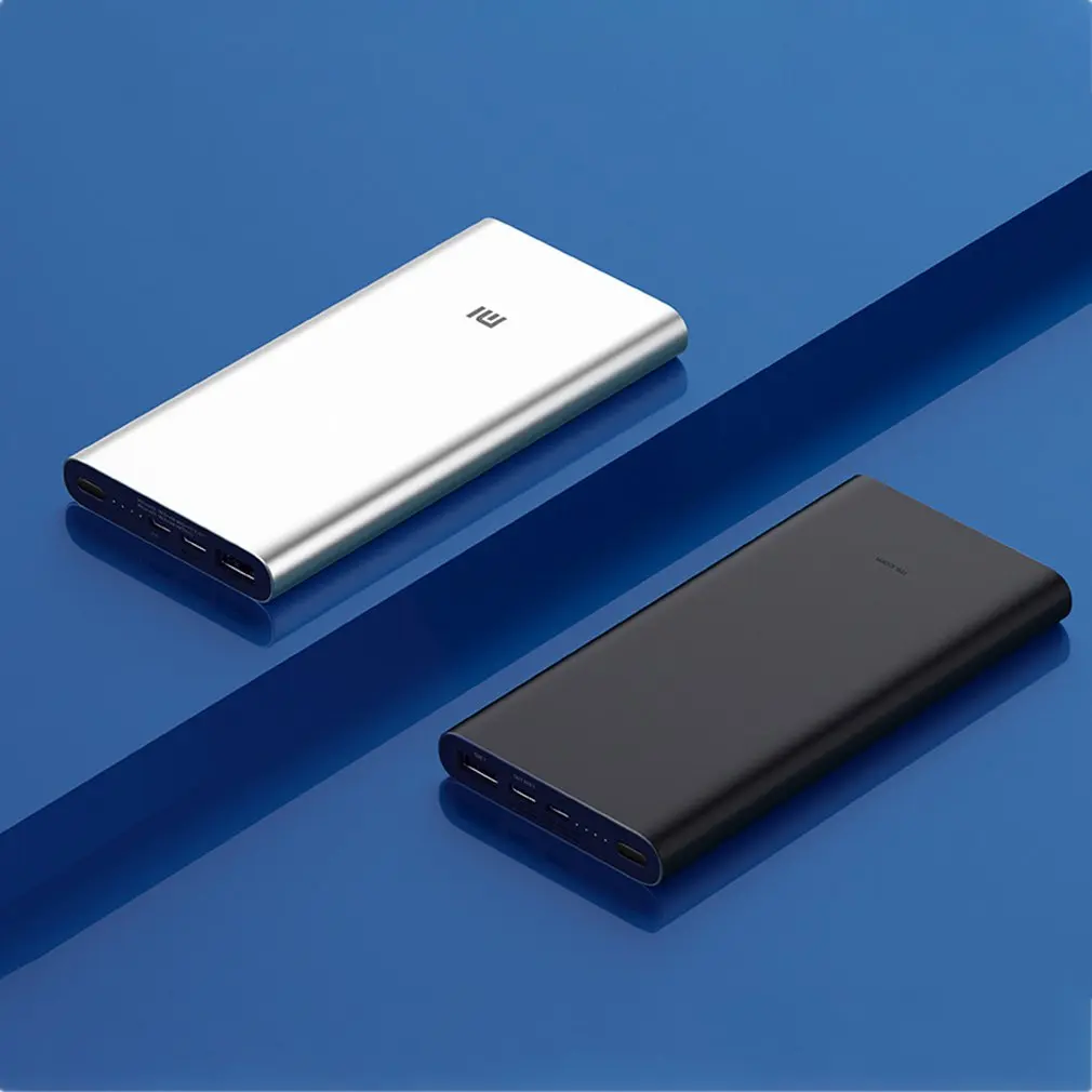 Оригинал Xiao mi power Bank 3 10000 мАч PLM12ZM usb type C QC3.0 Быстрая зарядка bank портативное