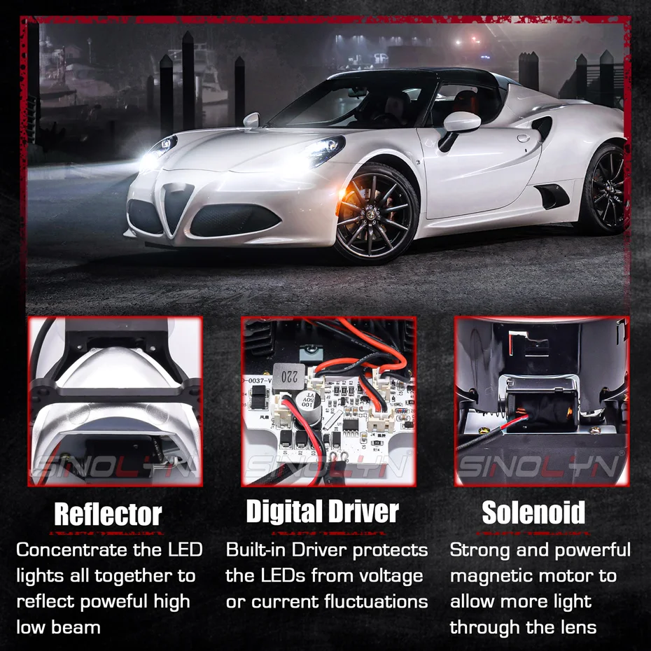 Цена 55 Вт вспомогательные лампы Bi LED Angel Eyes проектор автомобильные линзы для фар H7 H4 H1 9005 9006 Hella 3R G5 гиперболоидный матричный объектив