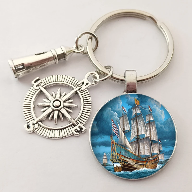 Новый брелок для ключей Лучший Друг руля маяка сумка женские и мужские ювелирные