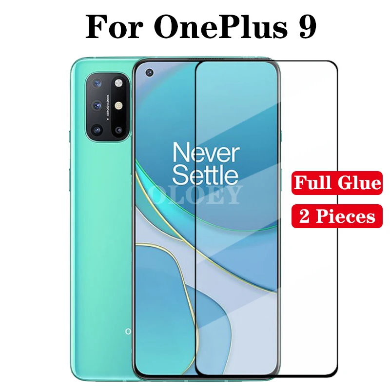 

2 шт. закаленное Стекло для Oneplus 9 полное покрытие Экран защитная пленка, стекло Стекло для oneplus 9 1 + 9 5G Аксессуары для мобильных телефонов