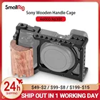 Клетка SmallRig sony a6000 для камеры Sony A6300A6000 с деревянной ручкой и двойной камерой 2082