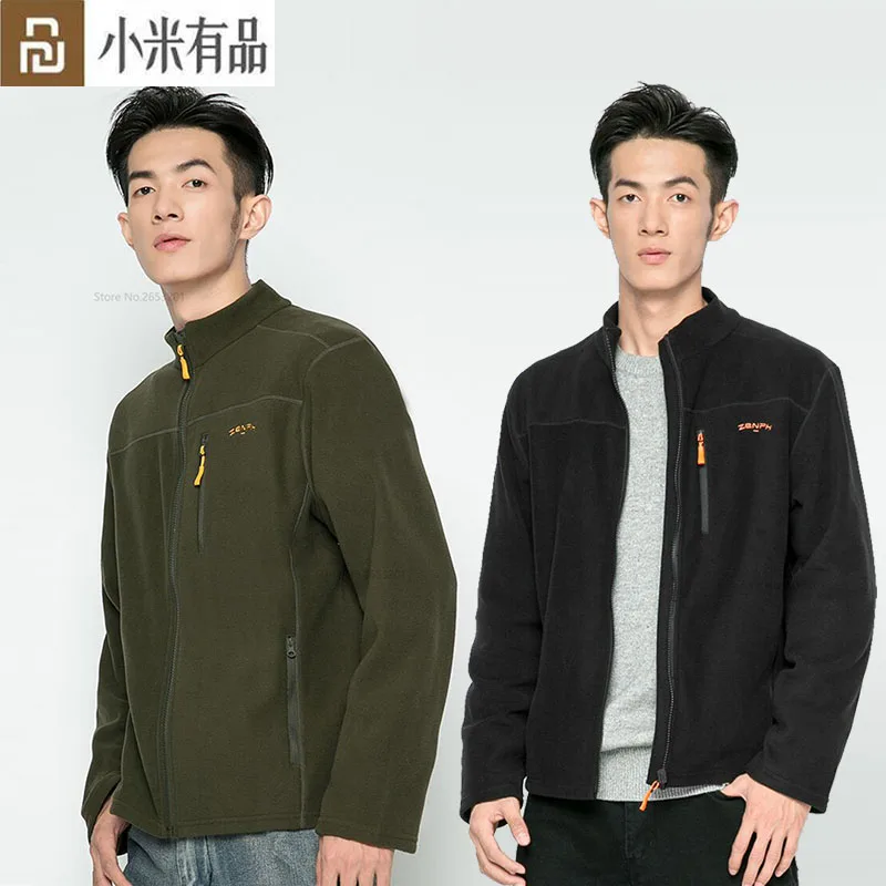 Мужская водонепроницаемая ветровка Xiaomi теплая дышащая флисовая с начесом для