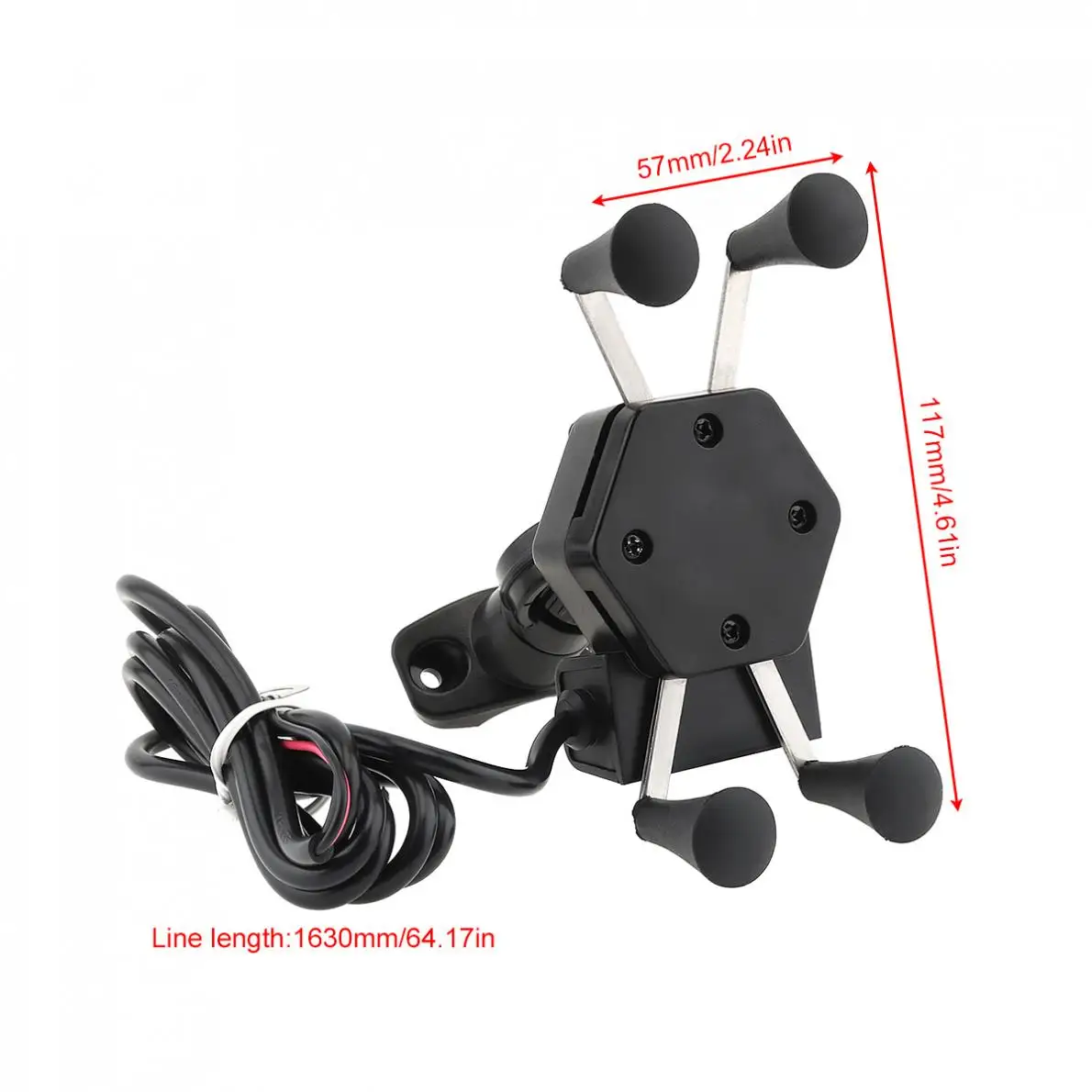 Регулируемый держатель для крепления на руль мотоцикла перезаряжаемый