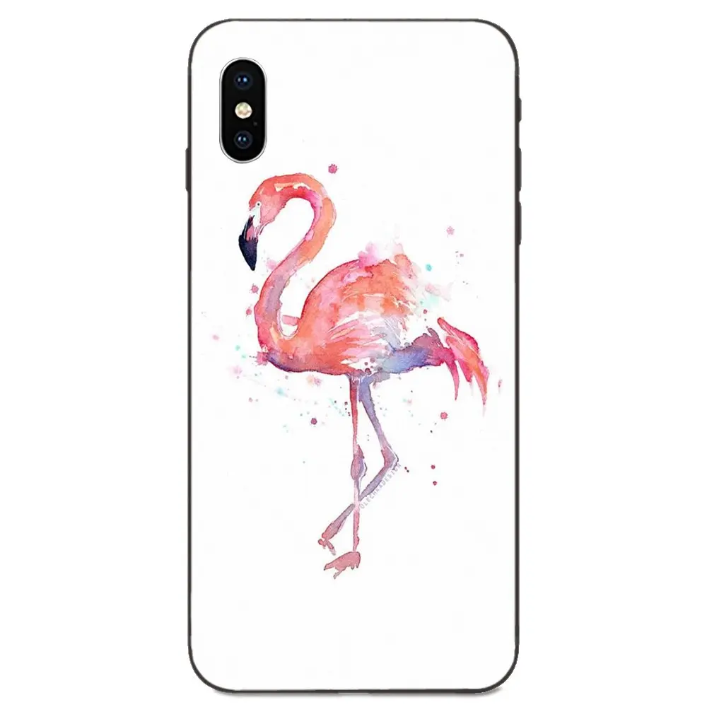 For Apple iPhone 4 4S 5 5S SE 6 6S 7 8 11 Plus X XS Max XR Pro Colorful Cute Phone Accessories Case Flamingo X27 S | Мобильные