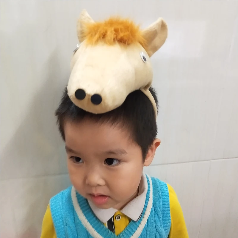 Детская одежда для мальчиков и девочек комбинезон 3D лошадь головная повязка