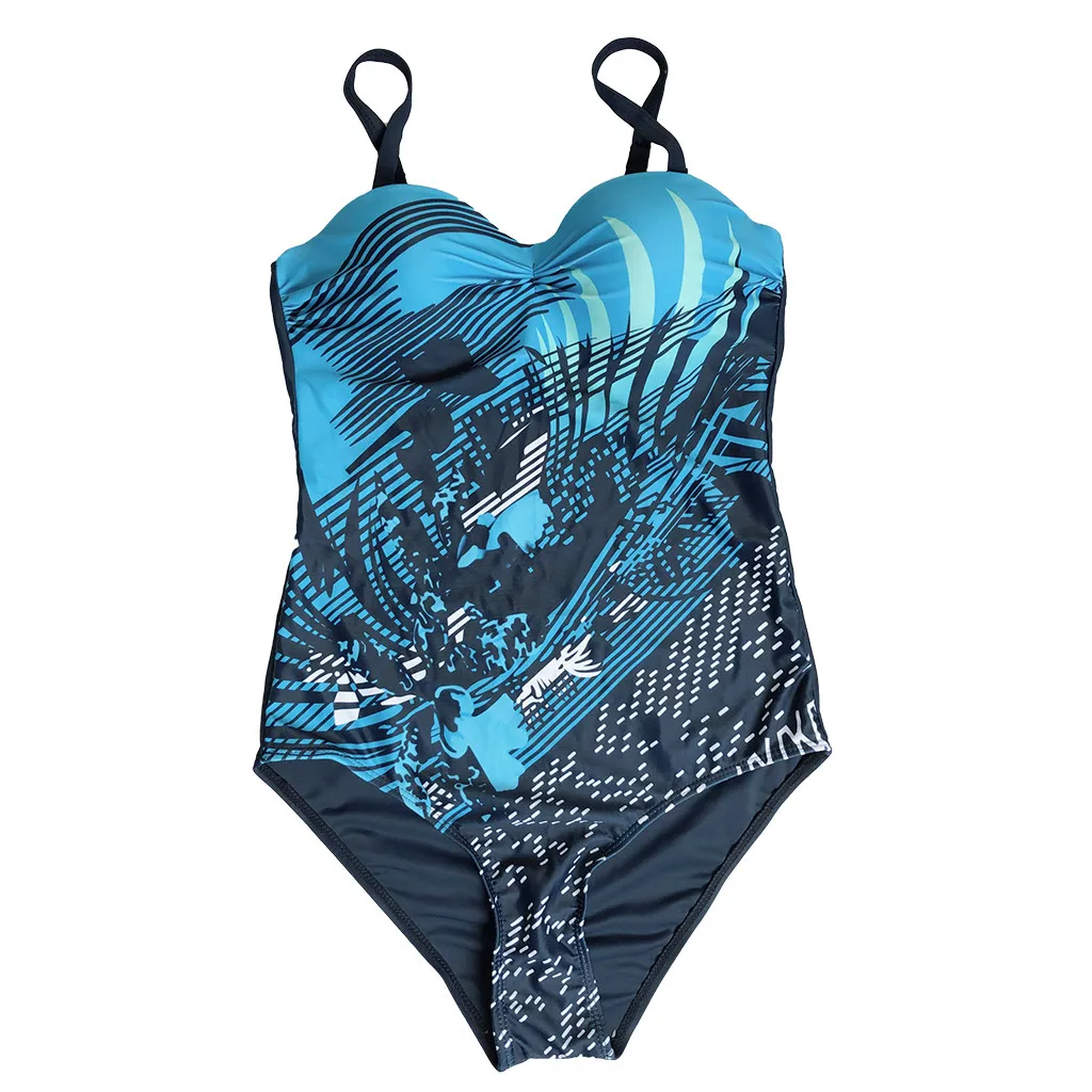Купальник 2019 женский летний сексуальный облегающий купальник с принтом пляжная