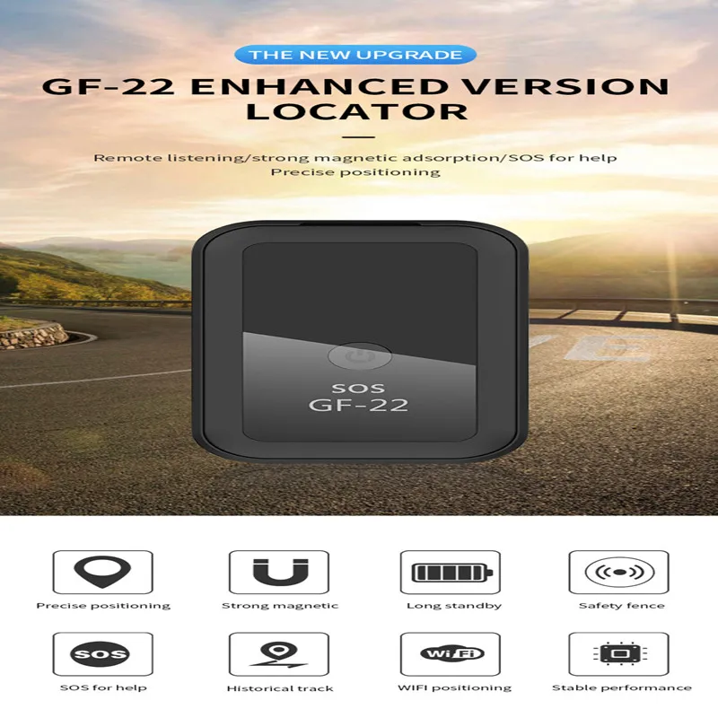 

Новинка 2021, GF22, автомобильный GPS-трекер, Сильный магнитный небольшой локатор для отслеживания местоположения для автомобиля, мотоцикла, гру...