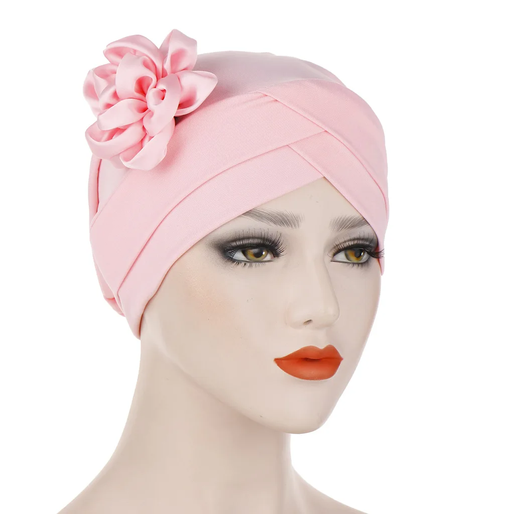 

Flower chemotherapy hat new multicolor side flower scarf hat