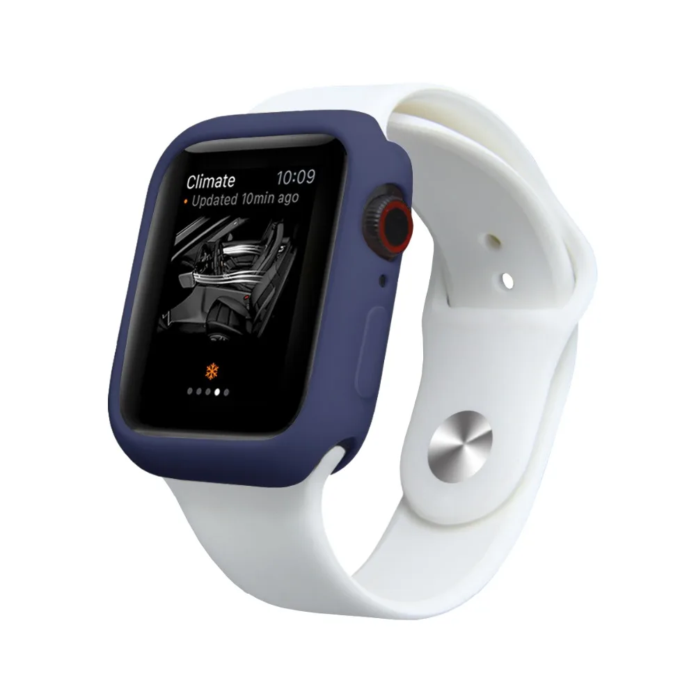Чехол конфетного цвета для iWatch серии 4 44/40 мм силиконовый термополиуретановый чехол бампер осеннее сопротивление для Apple Watch 3 2 1 42 мм 38 мм протектор