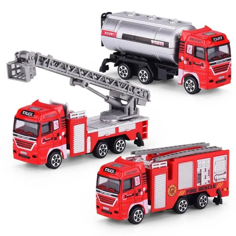 1PC Truk Pemadam Kebakaran Mainan Api Mobil Keselamatan Anak Hadiah Sam Truk Pemadam Kebakaran Mobil untuk Anak-anak Pemadam Kebakaran Juguetes Kendaraan truk Firetruck H7I1