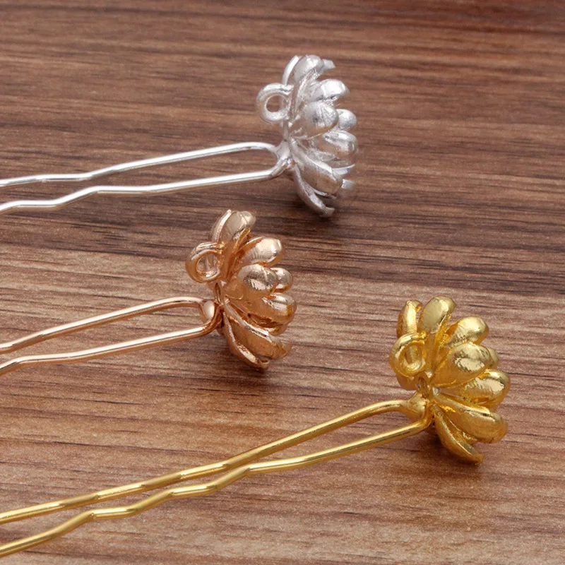 Винтажные Свадебные U-образные заколки Mibrow 10 шт./лот с золотыми и серебряными