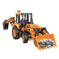 377pcs engineering excavator building blocks model kit car bricks construction educational toys for children gifts