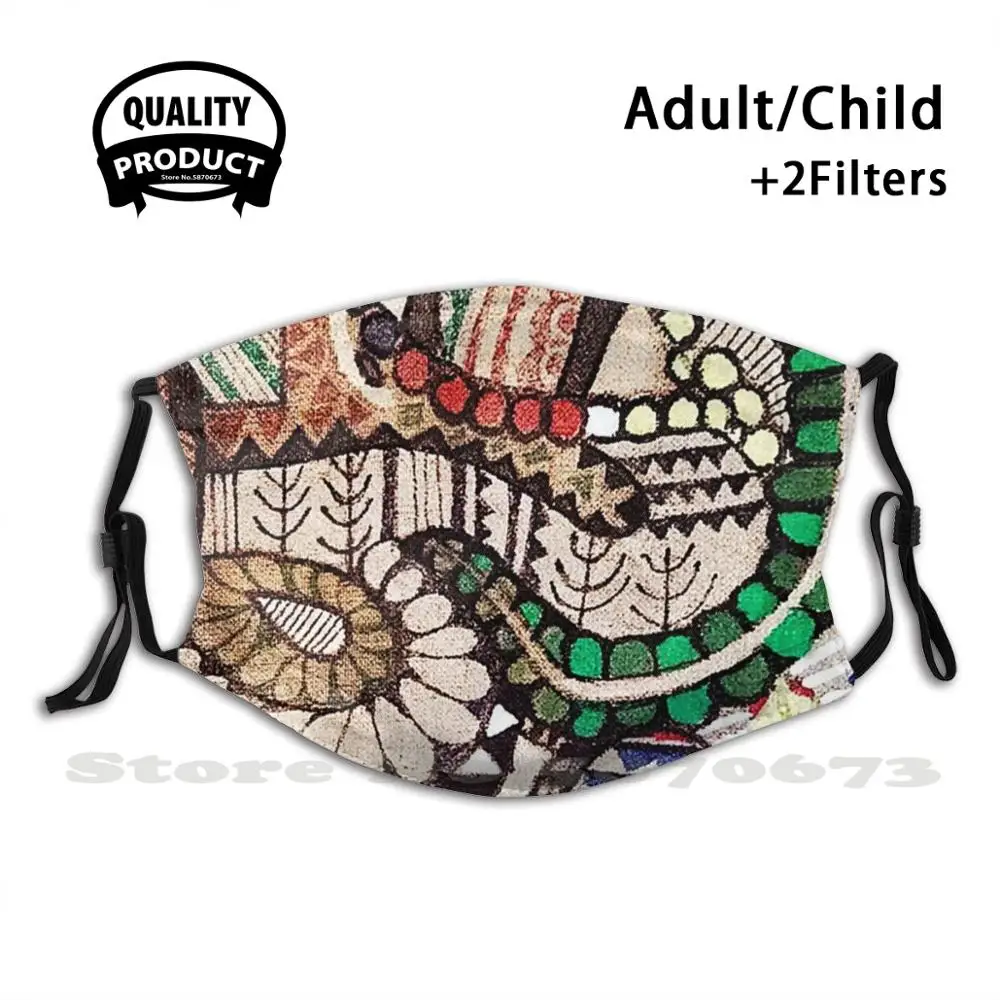 Ручная роспись Бохо Этнический узор противопылевые фильтры для мужчин женщин