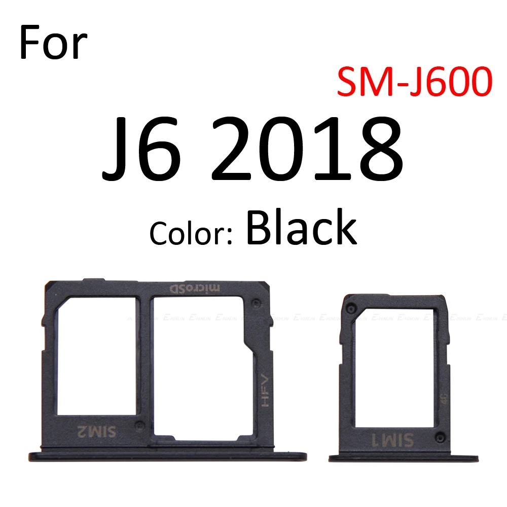 Лоток для Sim-карты гнездо кардридер адаптер Samsung Galaxy J8 J6 J7 J5 2018 2017 держатель карт