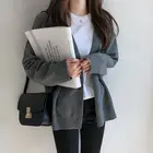 Женские свитера, кардиган, свитер, женский кардиган, осенне-зимний свободный свитер с V-образным вырезом, пальто, женские свитера