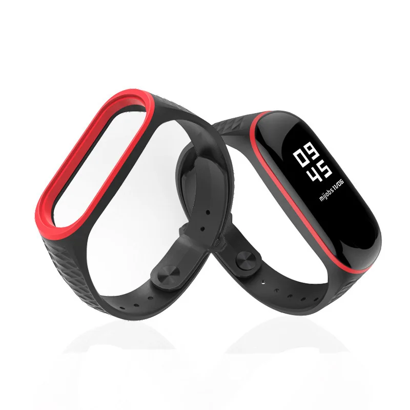 Ремешок 1 шт. для Xiao mi Band 3 band 4 силиконовый умный Браслет повязка наручный ремешок