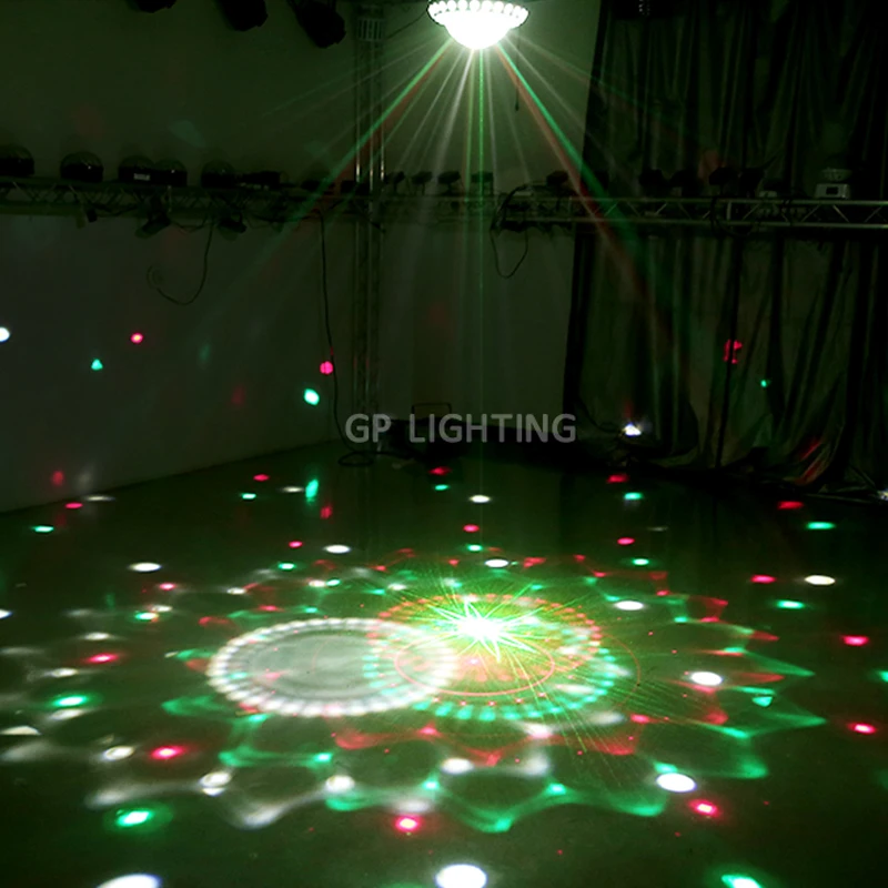 Светодиодный + лазерный диско-шар в виде грибов светильник rgb проектор dmx с