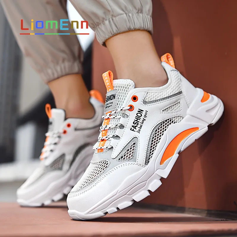 Unisex Summer Women's Sneakers Men Sports Running Shoes 2021 White Chunky Sneakers Tennis Designer Trainers basket Size 33-44