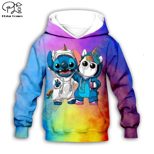 Beige Детская одежда; толстовки с капюшоном в стиле аниме kawaii Lilo Stitch; толстовка для мальчиков с героями мультфильмов; стильная одежда на молнии-15 - Цвет: Beige