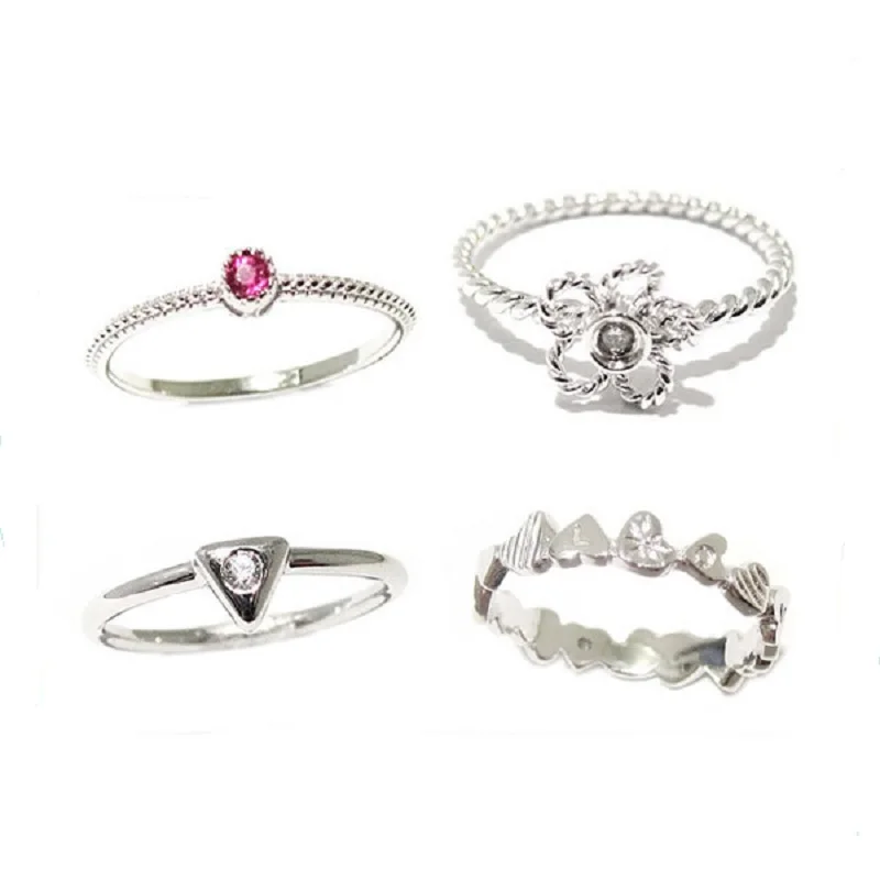 

Набор Колец Beadsnice из серебра 925 пробы с уникальным дизайном, ID:26769