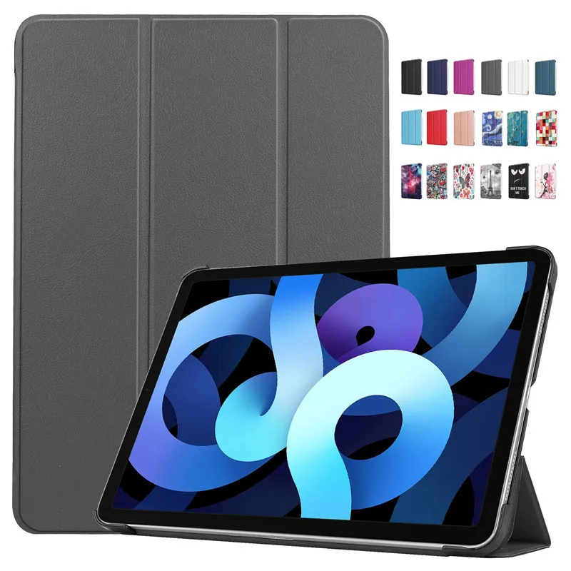 

Case for 4 10.9 inch 2020 Flip Stand Hard PC Back for Air 4th Gen Case Cover Auto Sleep/Wake +Pen