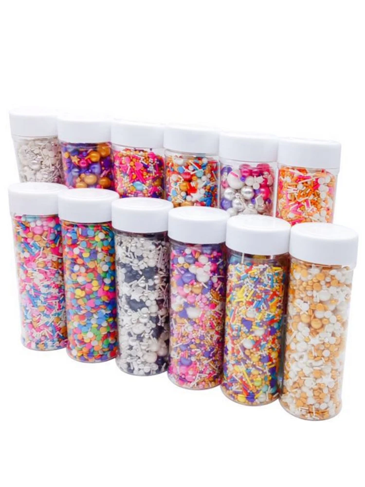 

Edible Colorful Sugar Beads Pearl Sugar Balls DIY Cake Baking Sprinkled with Colorful Balls Cake Decoration Baking Materials