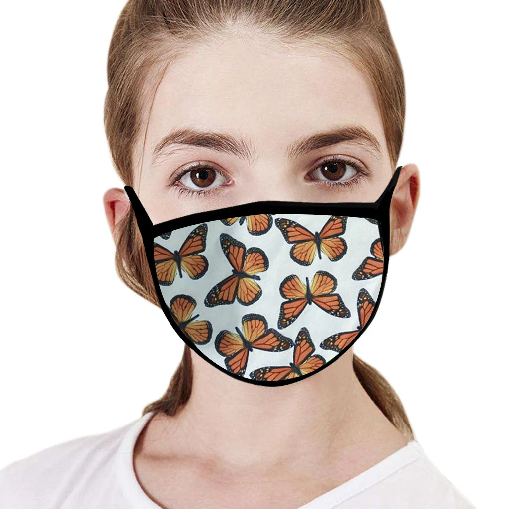 Моющаяся маска для взрослых защиты от выхлопных газов дышащая защитная с принтом