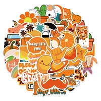1050pcs orange furit cartoon stickers gifts toys for children diy skateboard laptop decal